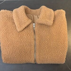 Cozy Tan Sherpa Jacket